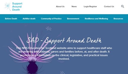 Support Around Death homepage image